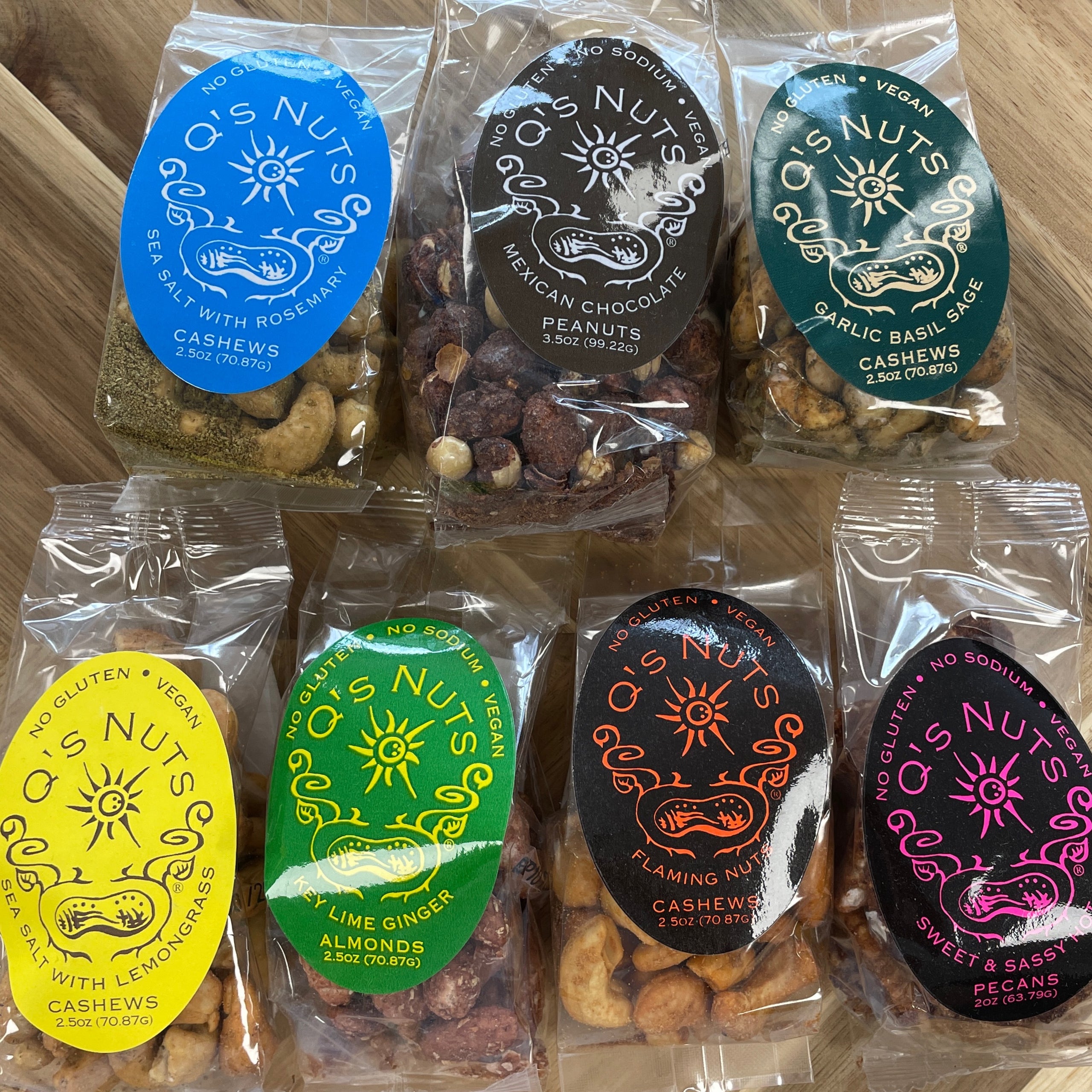 Q’s Nuts Sample Size Holmestead Harvest