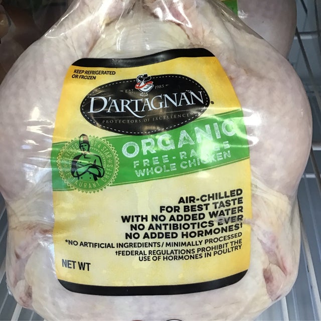 D'ARTAGNAN Organic Free-Range Whole Chicken